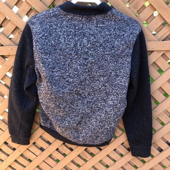 Abercrombie & Fitch Jacket Coat Blue Bomber Zip Fall Winter - Picture 6 of 8